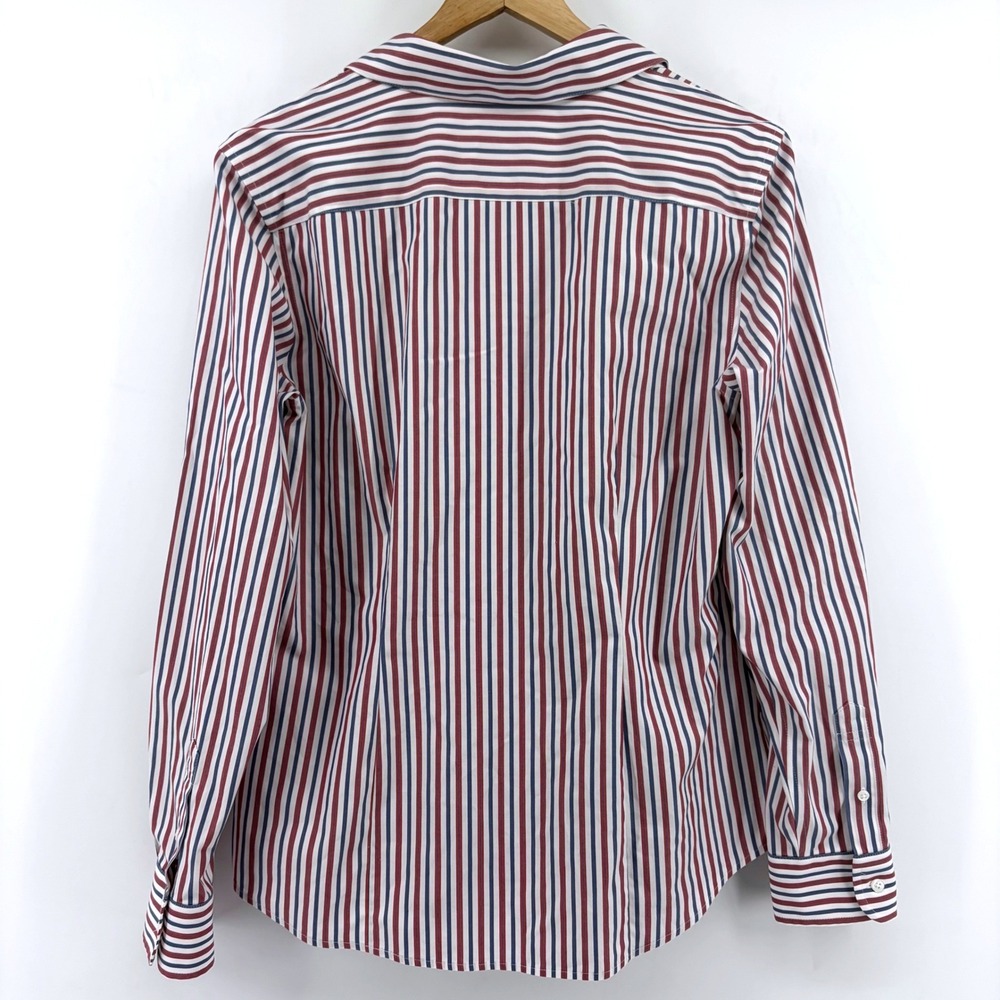 Brooks Brothers Womens Striped Supima Cotton Stretch Button Down Shirt Size 10 - Picture 4 of 9
